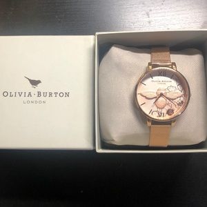 Olivia Burton Abstract Floral 3D Bee Watch